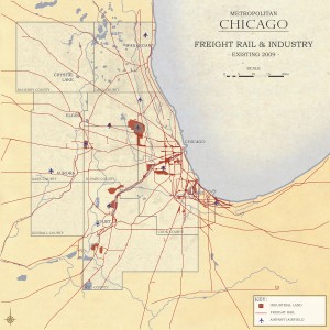 3.4-04-Metro Chicago existing Industrial Land and Freight Rail (2009)